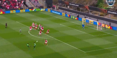 布拉加1-1贝蒂斯，格里利奇闪击，埃尔南德斯点射