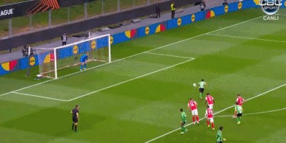 布拉加1-1贝蒂斯，格里利奇闪击，埃尔南德斯点射